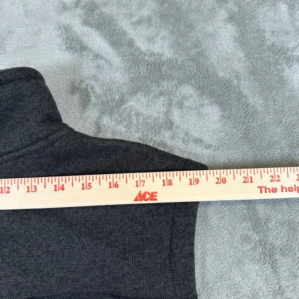 The North Face Mens Gordon Lyons Fleece Vest Dark Gray Heather XXL Full Zip